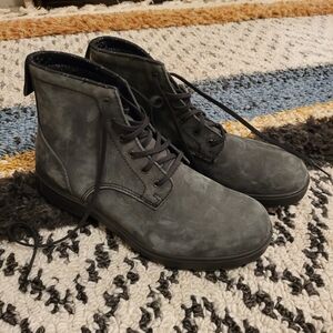 Blundstone Lace Up Boots W9 Rustic Black